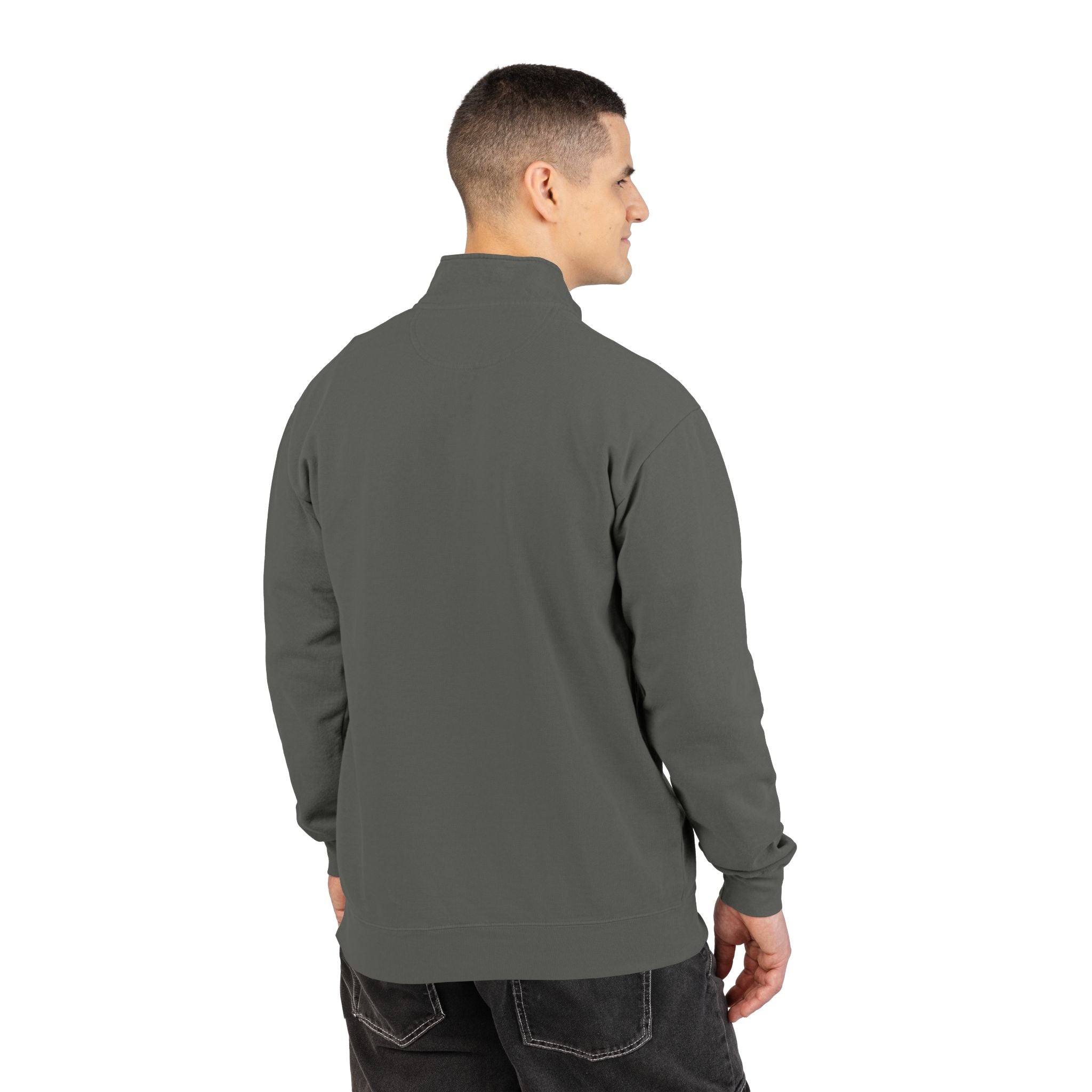 Embroidered Quarter-Zip Sweatshirt — Casual/Golf