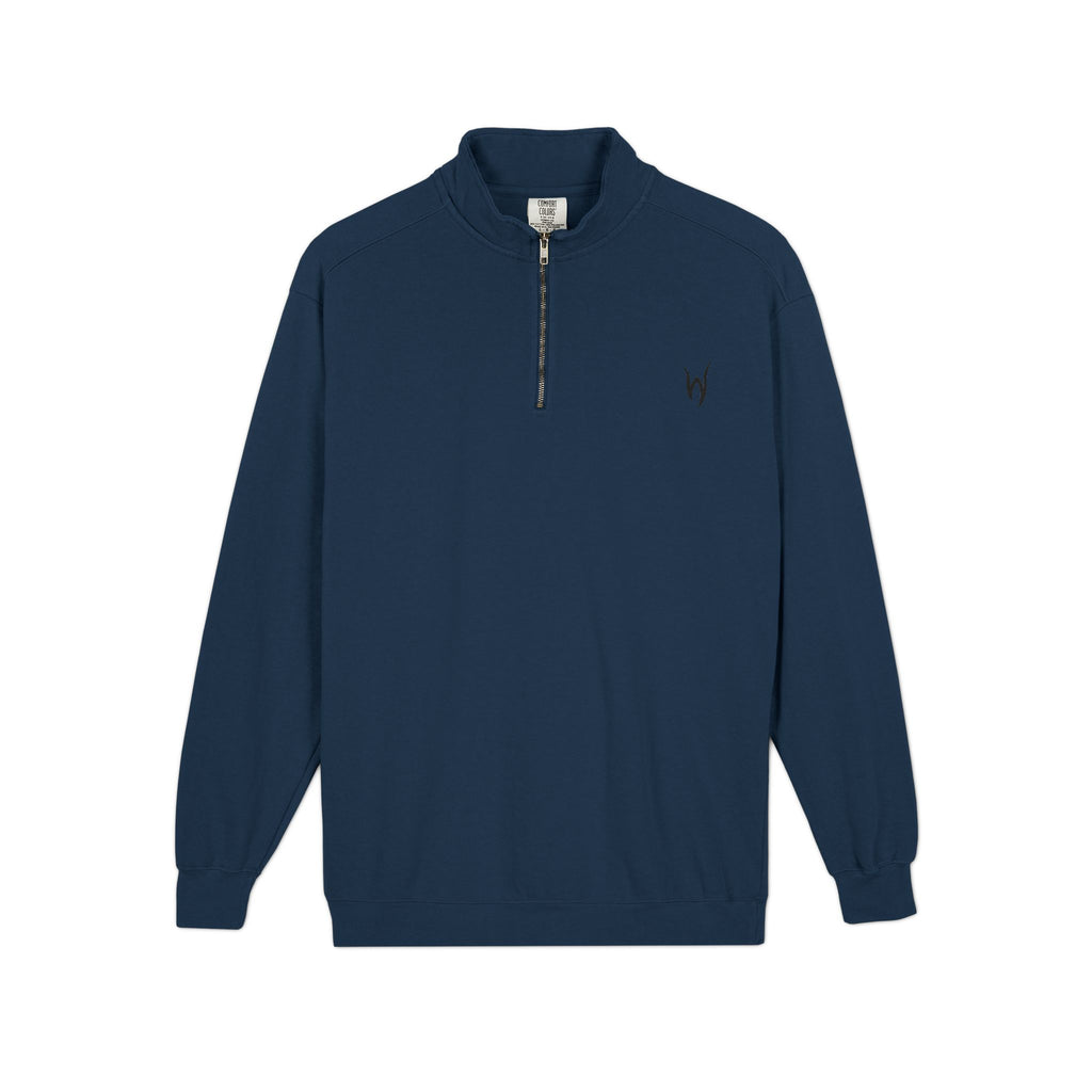 Embroidered Quarter-Zip Sweatshirt — Casual/Golf