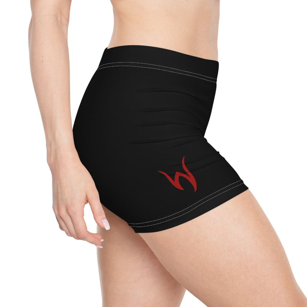 Writhen-RED-Women's Athletic Shorts
