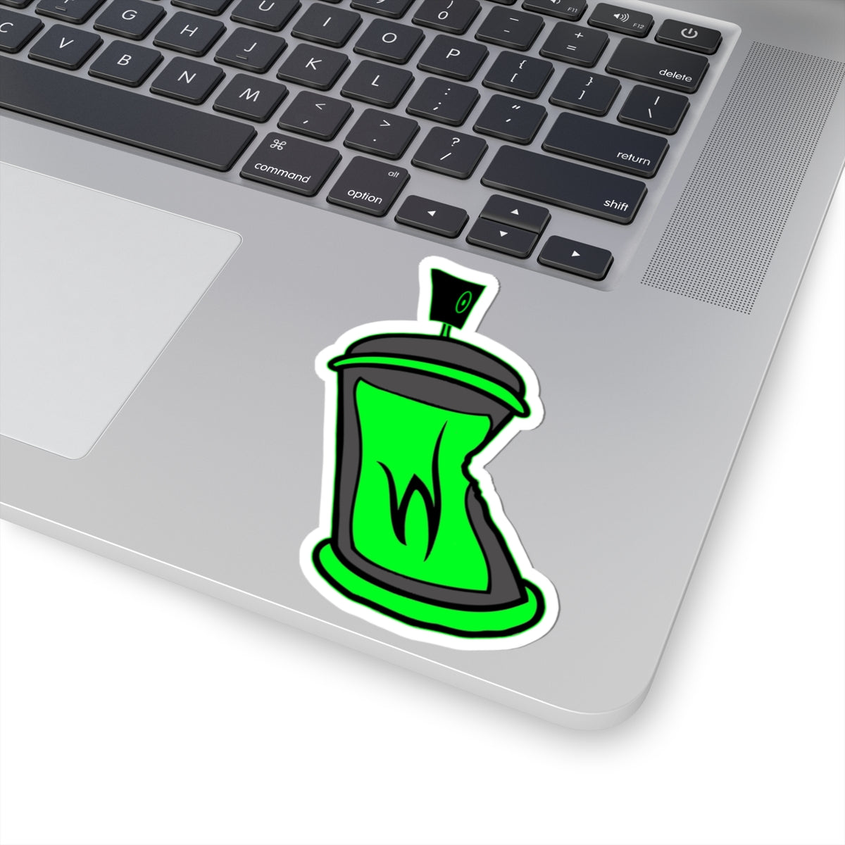 Writhen Green Spray Can Kiss-Cut Sticker