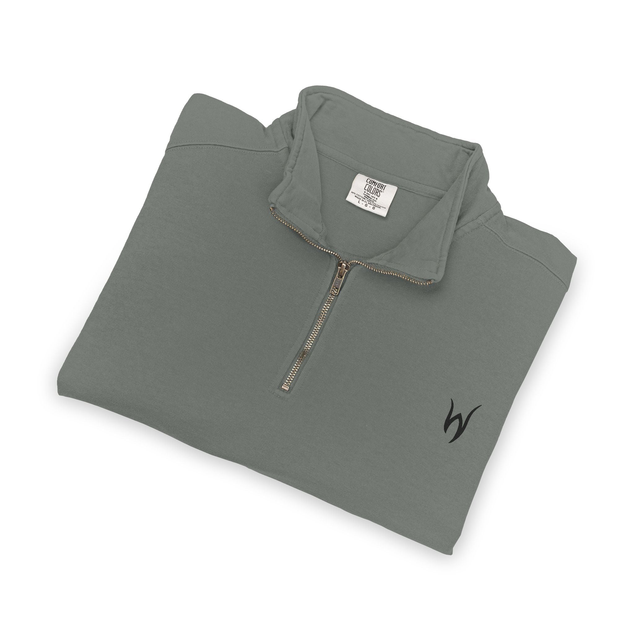 Embroidered Quarter-Zip Sweatshirt — Casual/Golf