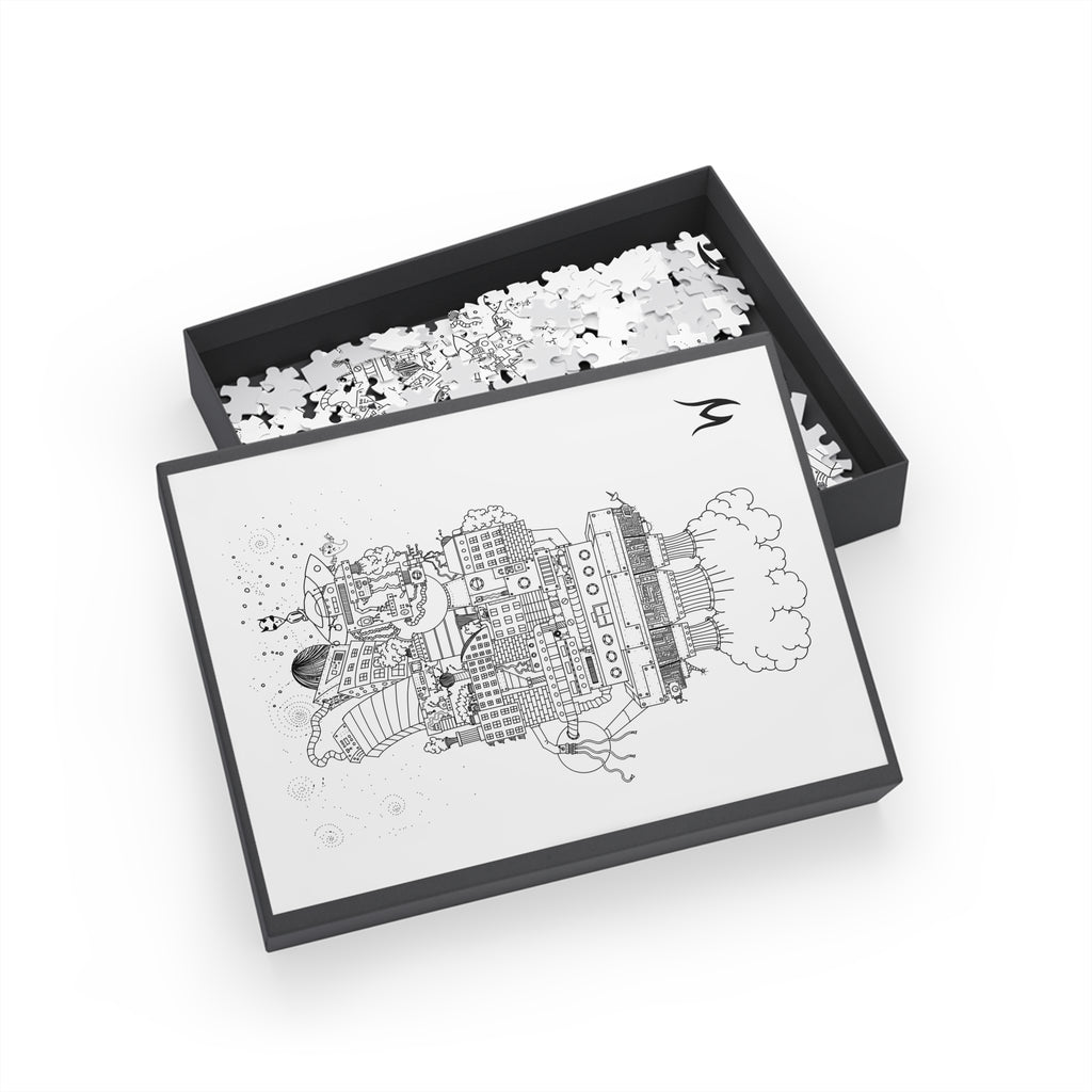 Cityscape Coloring Puzzle