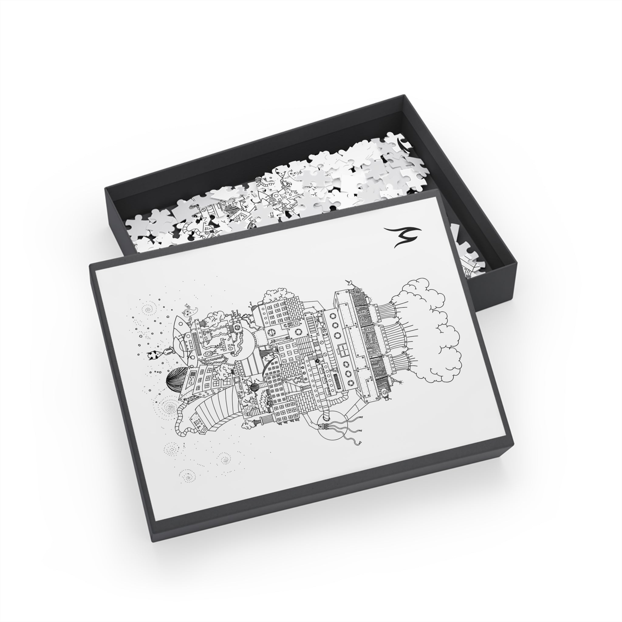 Cityscape Coloring Puzzle