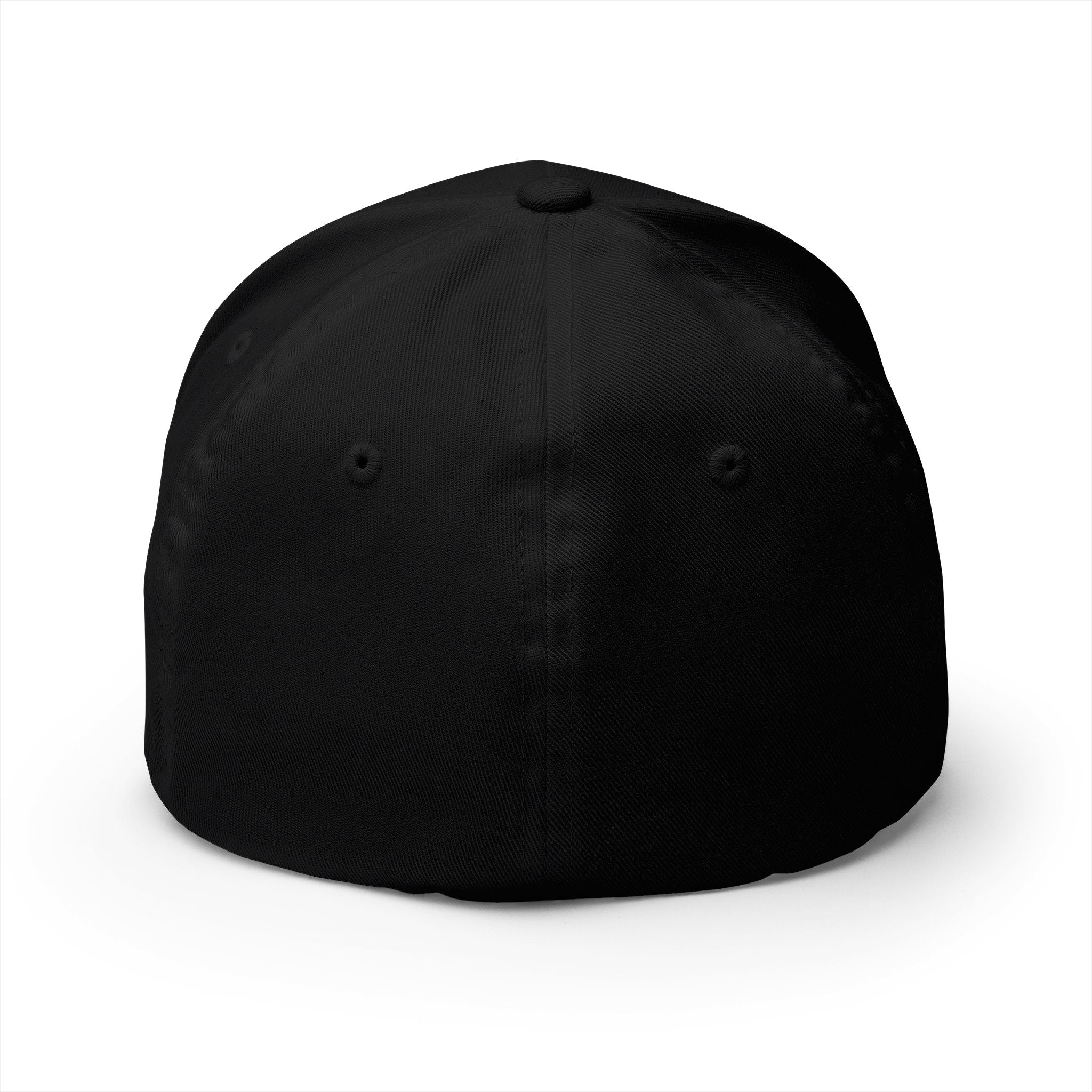 GREEN Embroidered 'W' Black Structured Cap — Minimalist Writhen Logo Hat