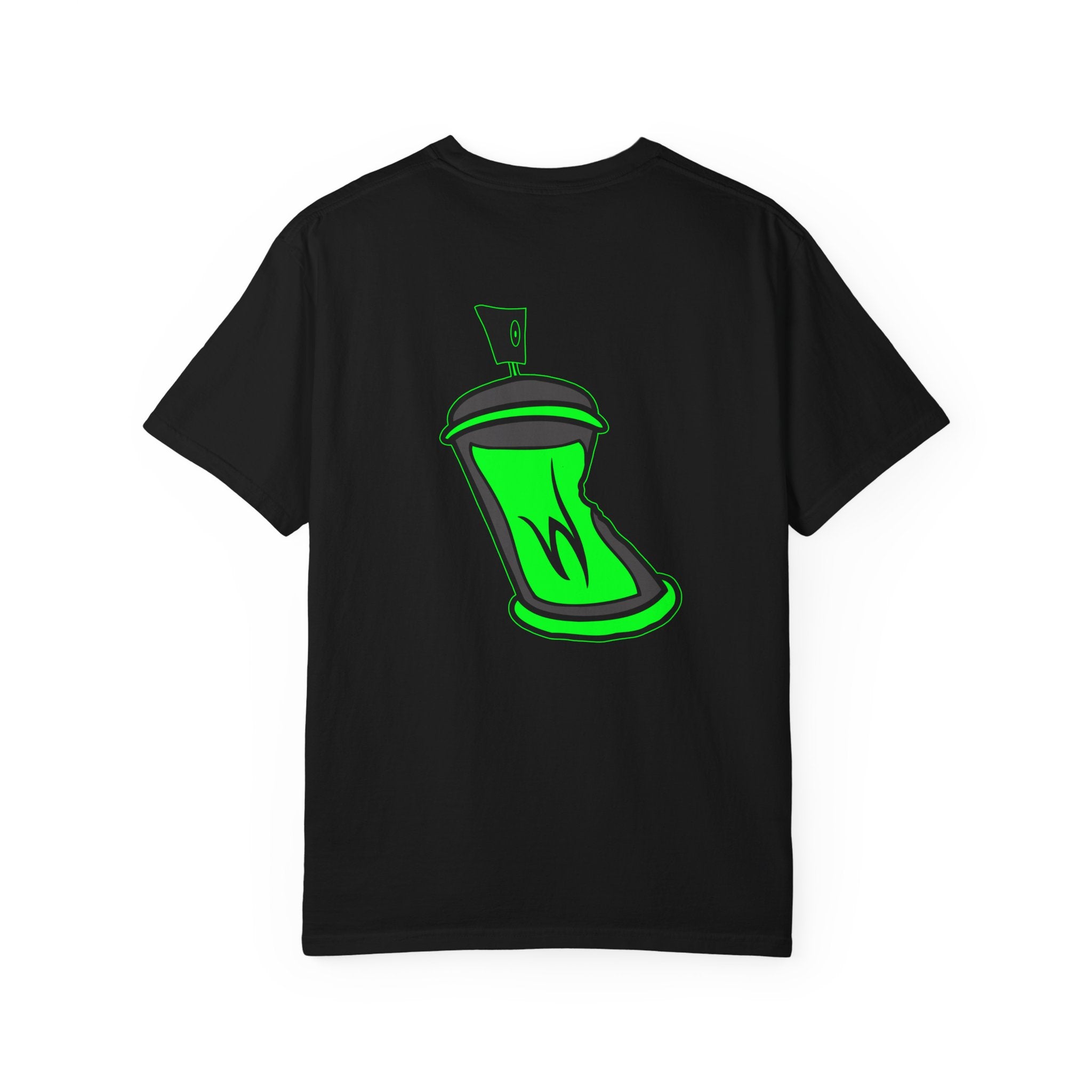 Writhen Spray-Can GREEN T-Shirt — Neon Green Graffiti Streetwear Tee