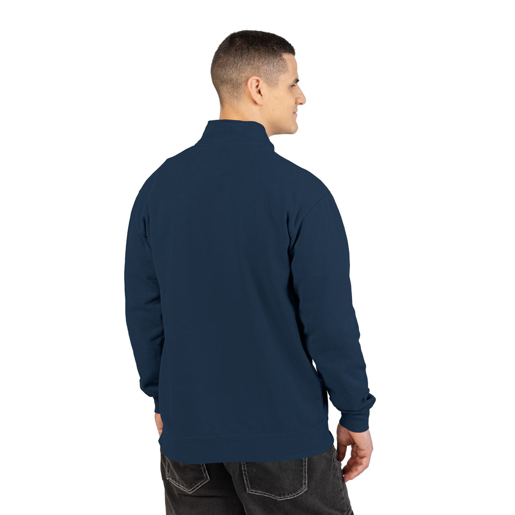 Embroidered Quarter-Zip Sweatshirt — Casual/Golf
