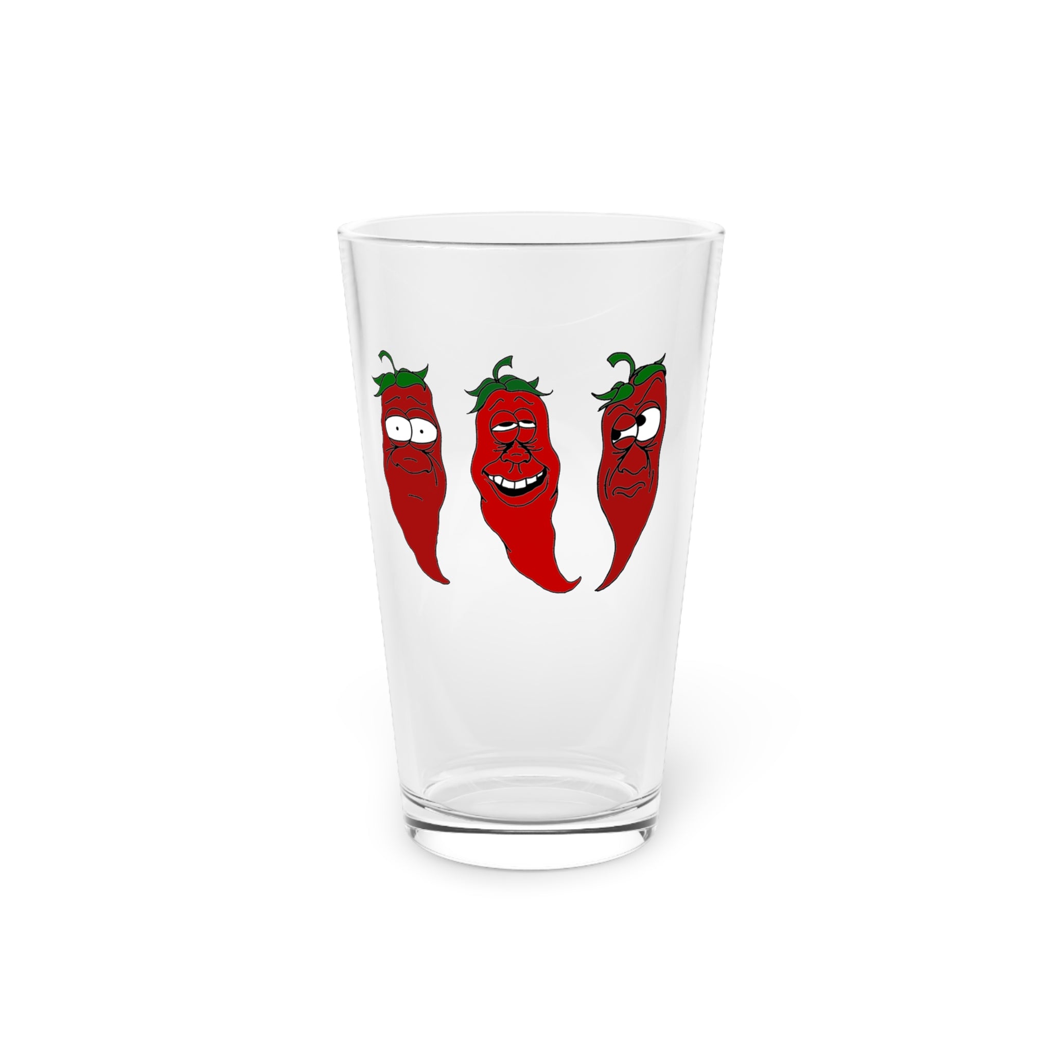 Writhen Chili Pepper Pint Glass — 16oz