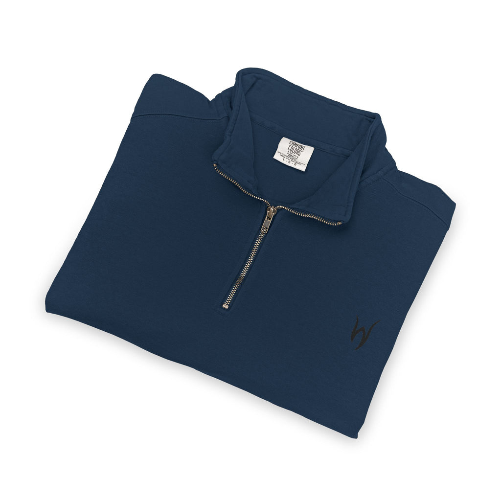 Embroidered Quarter-Zip Sweatshirt — Casual/Golf