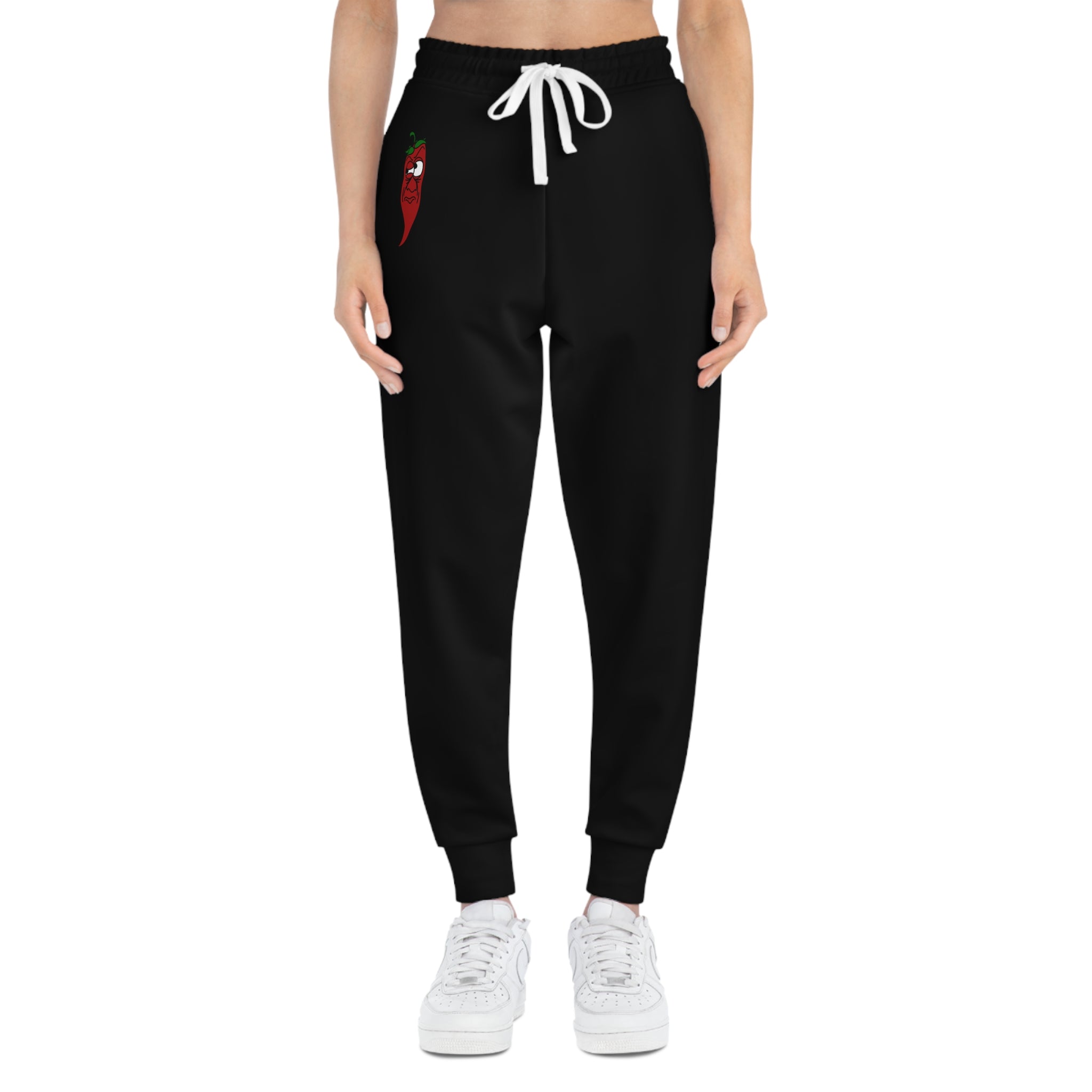 Side-Eye Chili Joggers — Spicy Athletic Pants