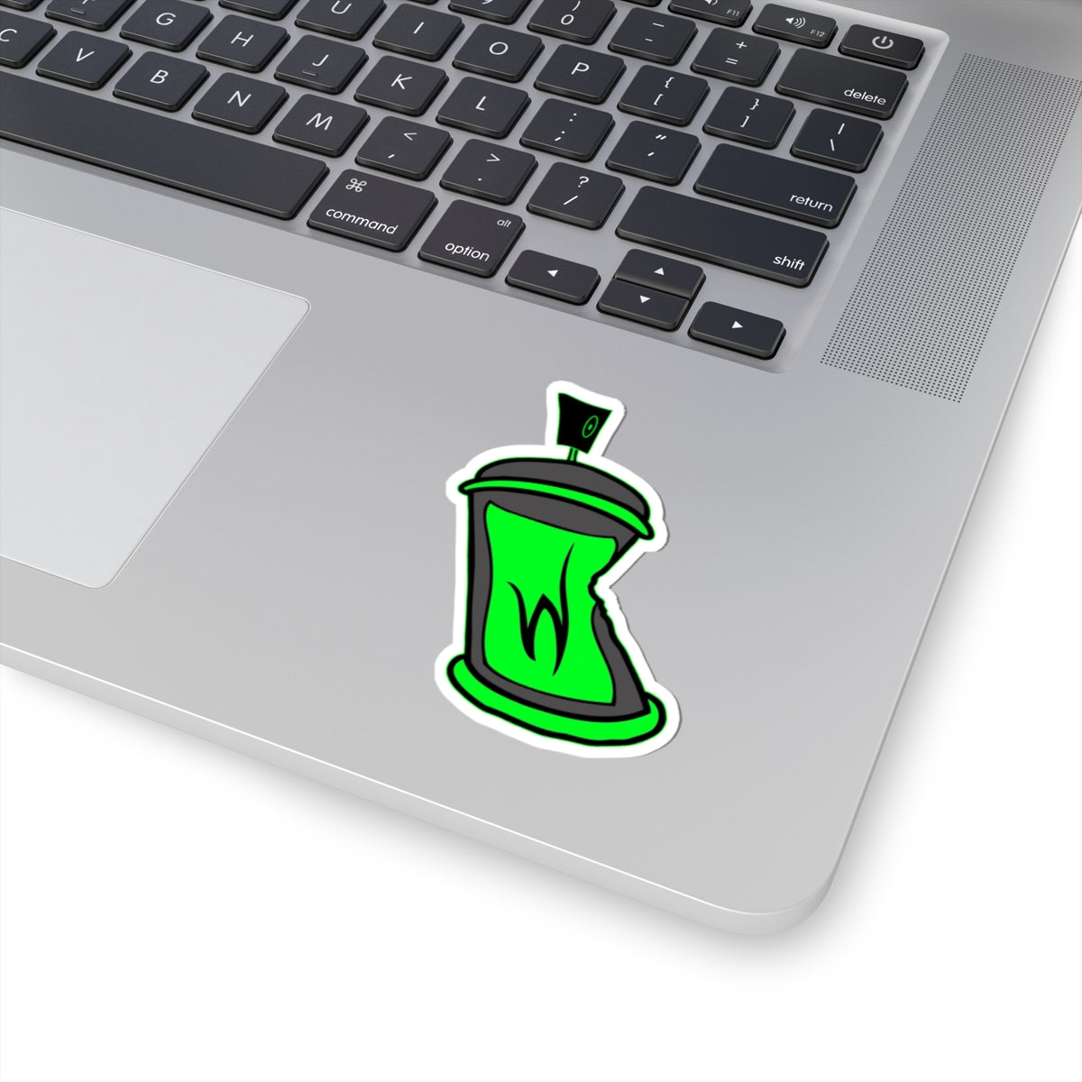 Writhen Green Spray Can Kiss-Cut Sticker