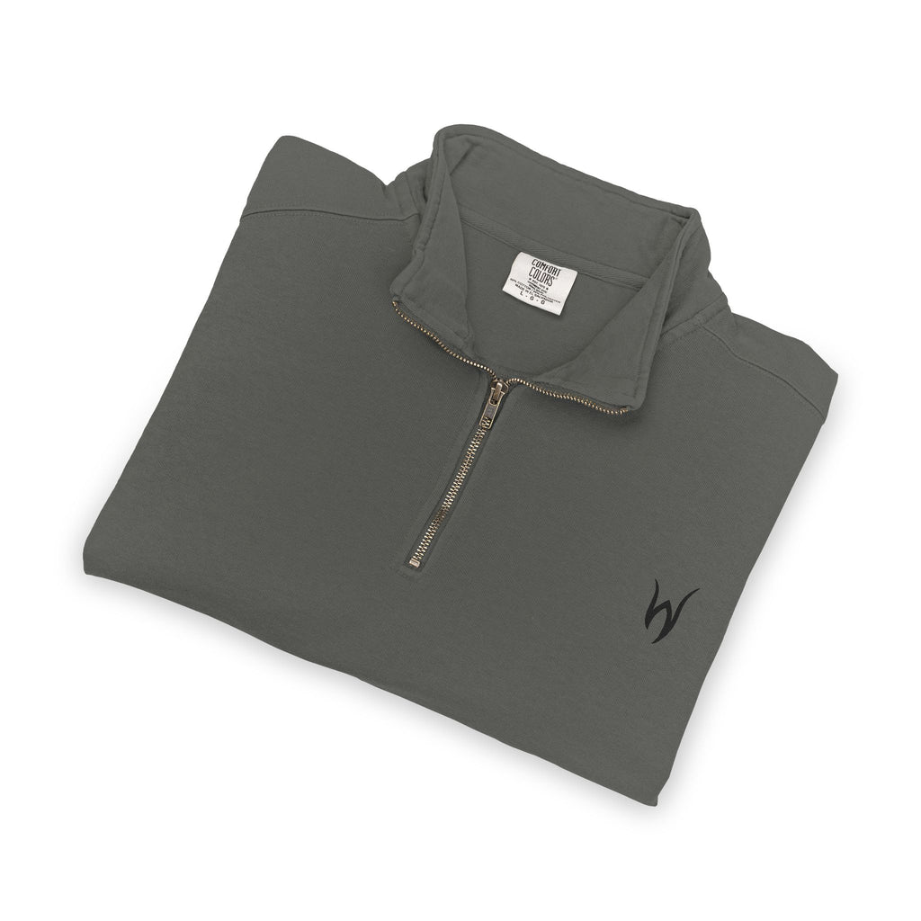 Embroidered Quarter-Zip Sweatshirt — Casual/Golf