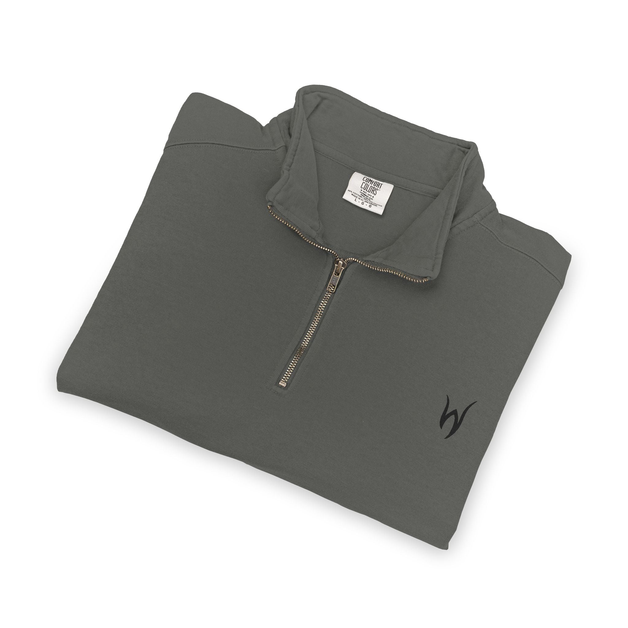Embroidered Quarter-Zip Sweatshirt — Casual/Golf