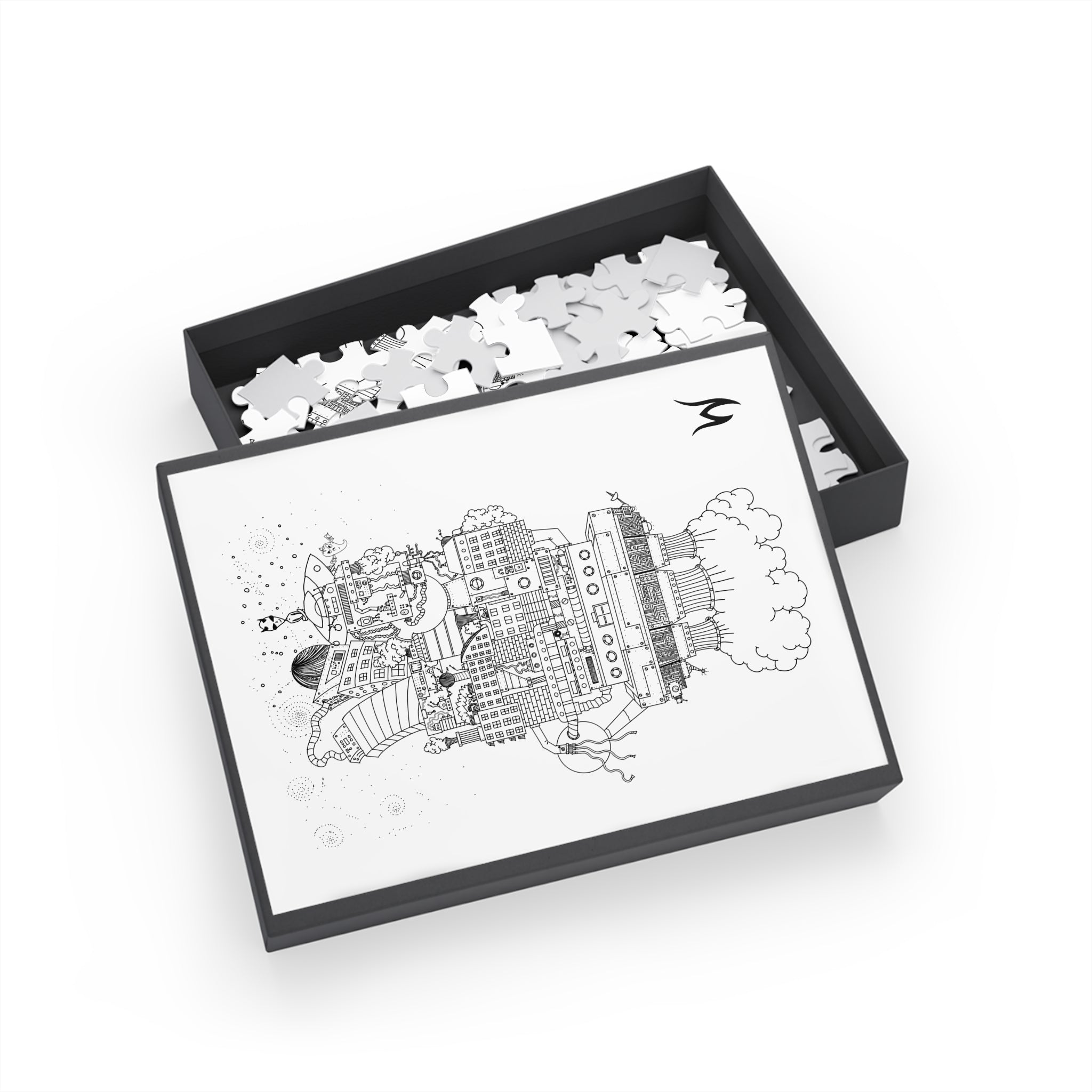 Cityscape Coloring Puzzle