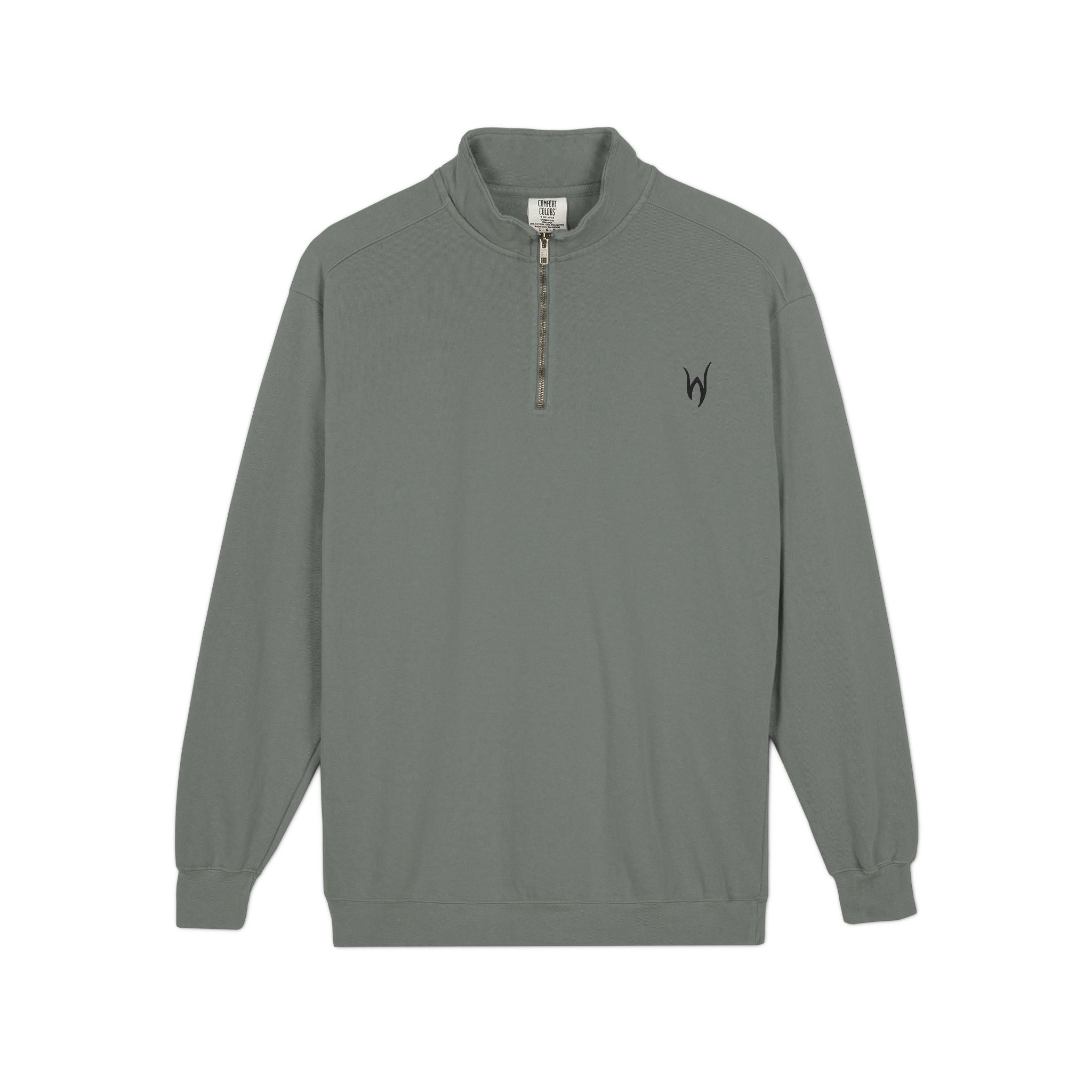 Embroidered Quarter-Zip Sweatshirt — Casual/Golf